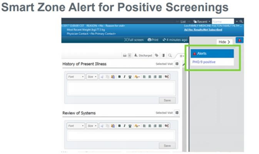 Figure 6 SmartZone Positive Screen Alert